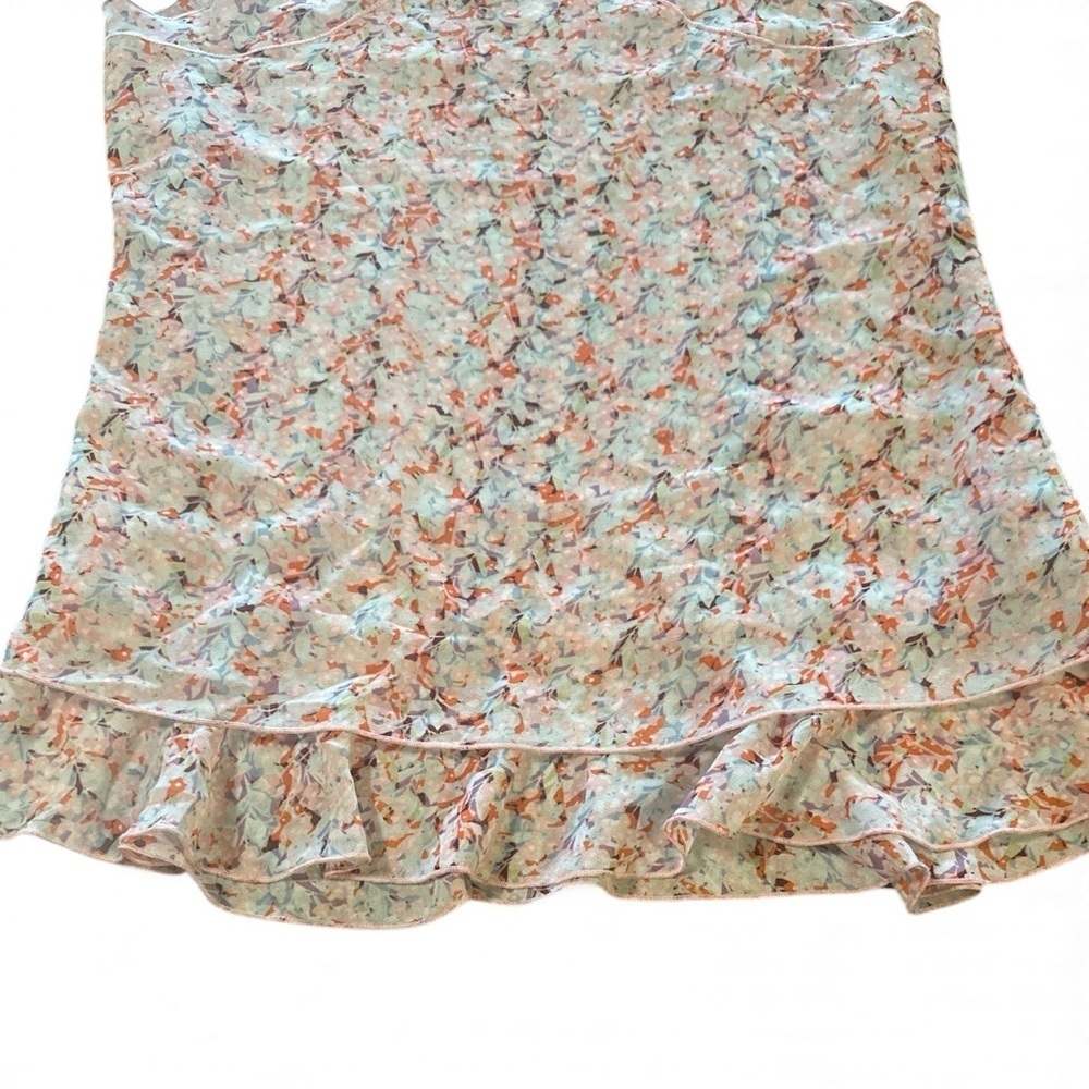Cabi Sleeveless Floral Blouse Size XS White Pink V Neckline Style # 5032 - Picture 7 of 11